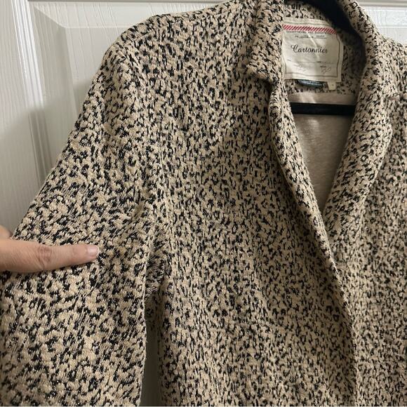 Anthropologie Cartonnier Rowan Leopard
Print Knit Car Coat Women’s size Small - Picture 13 of 13
